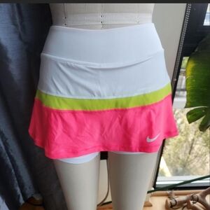 Nike Dri-FIT White and Pink Skirt
